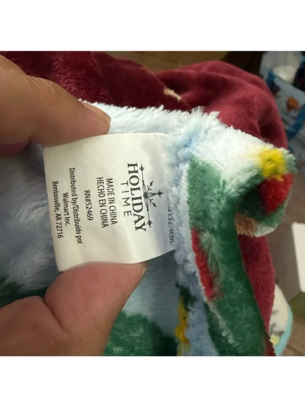 Holiday Dog Plush Throw